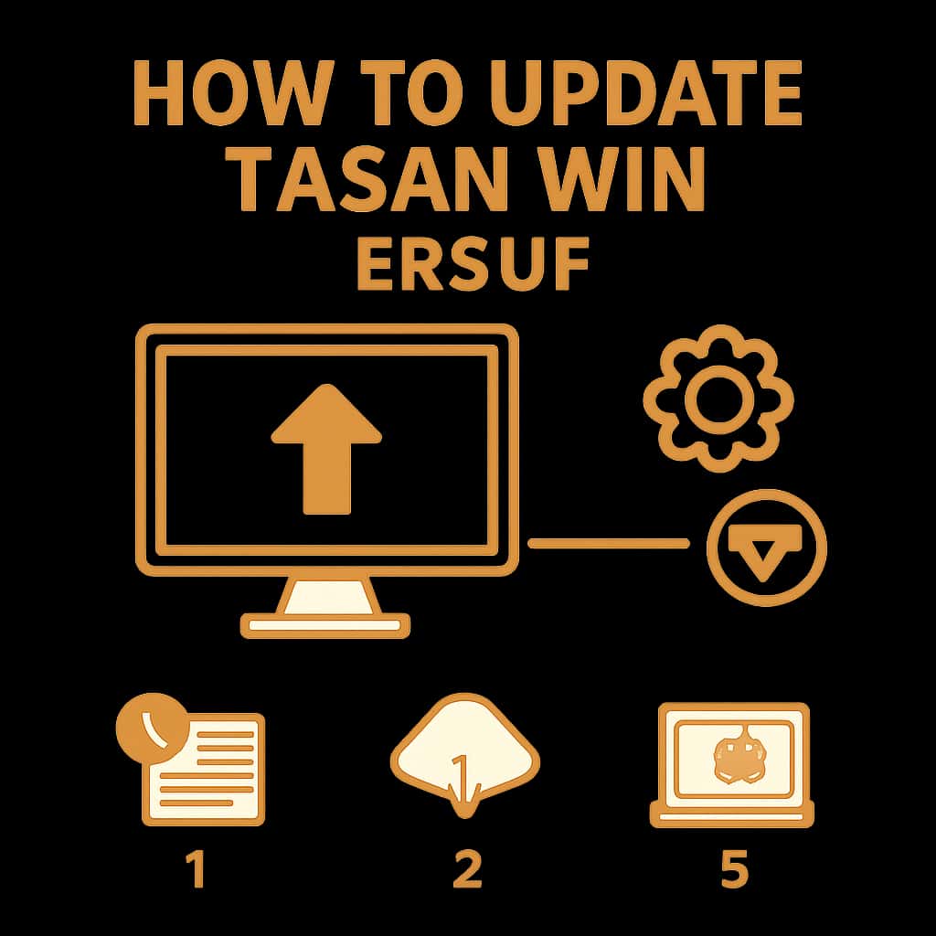 Diagram detailing steps for updating Tasan Win.