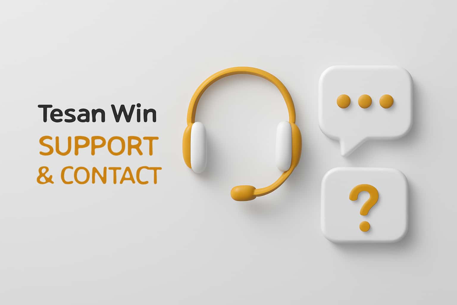 Tasan Win Support & Contact Interface