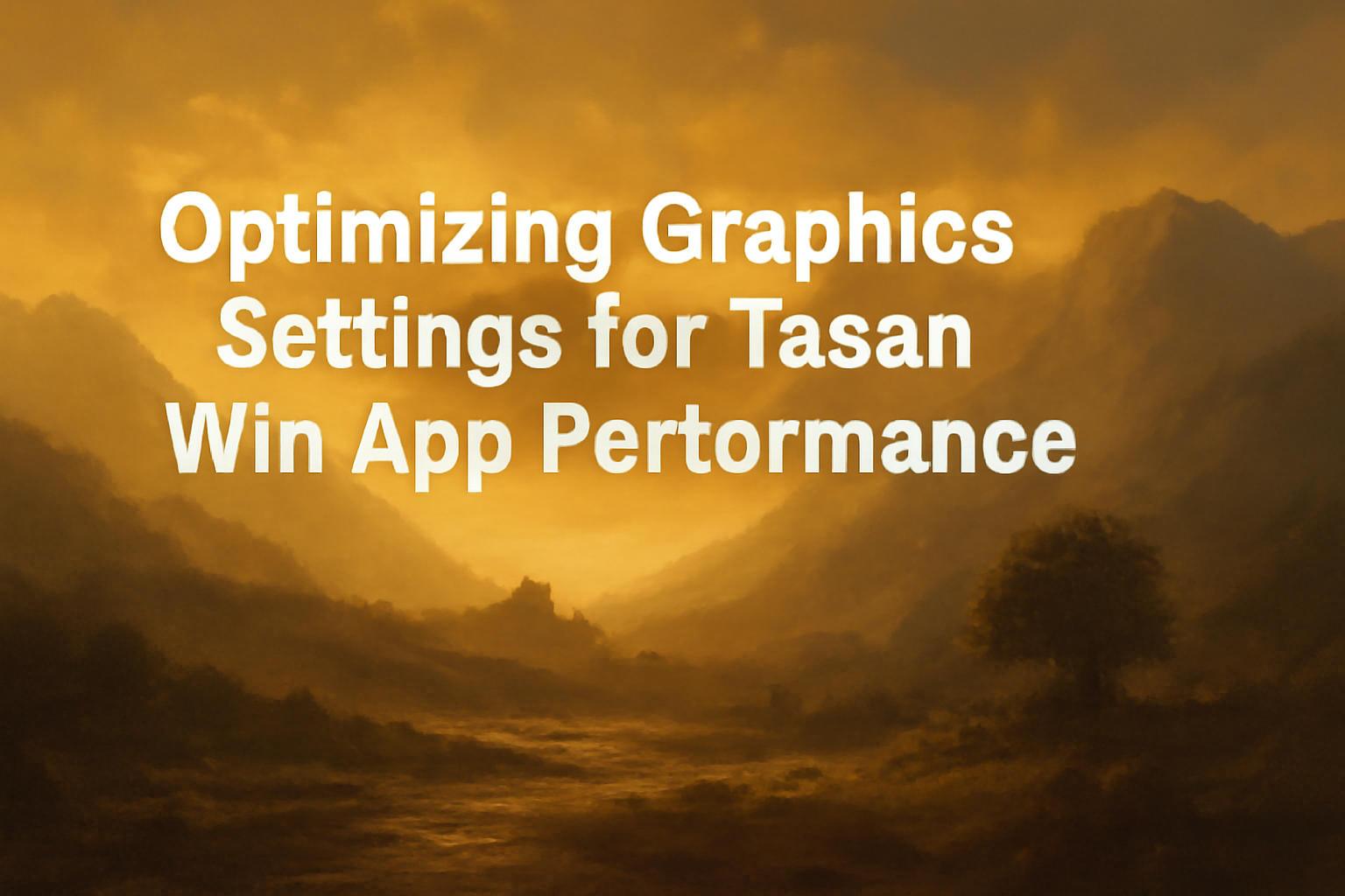 Informational scene related to using the Tasan Win app effectively.
