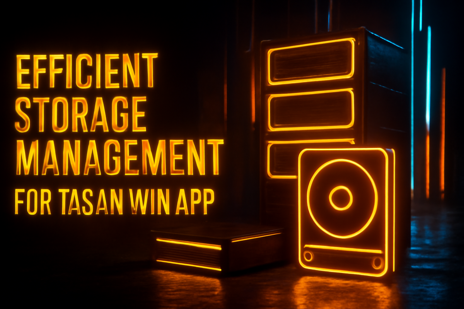 An informative graphic illustrating device compatibility for Tasan Win, showcasing diverse devices and the Tasan Win logo.