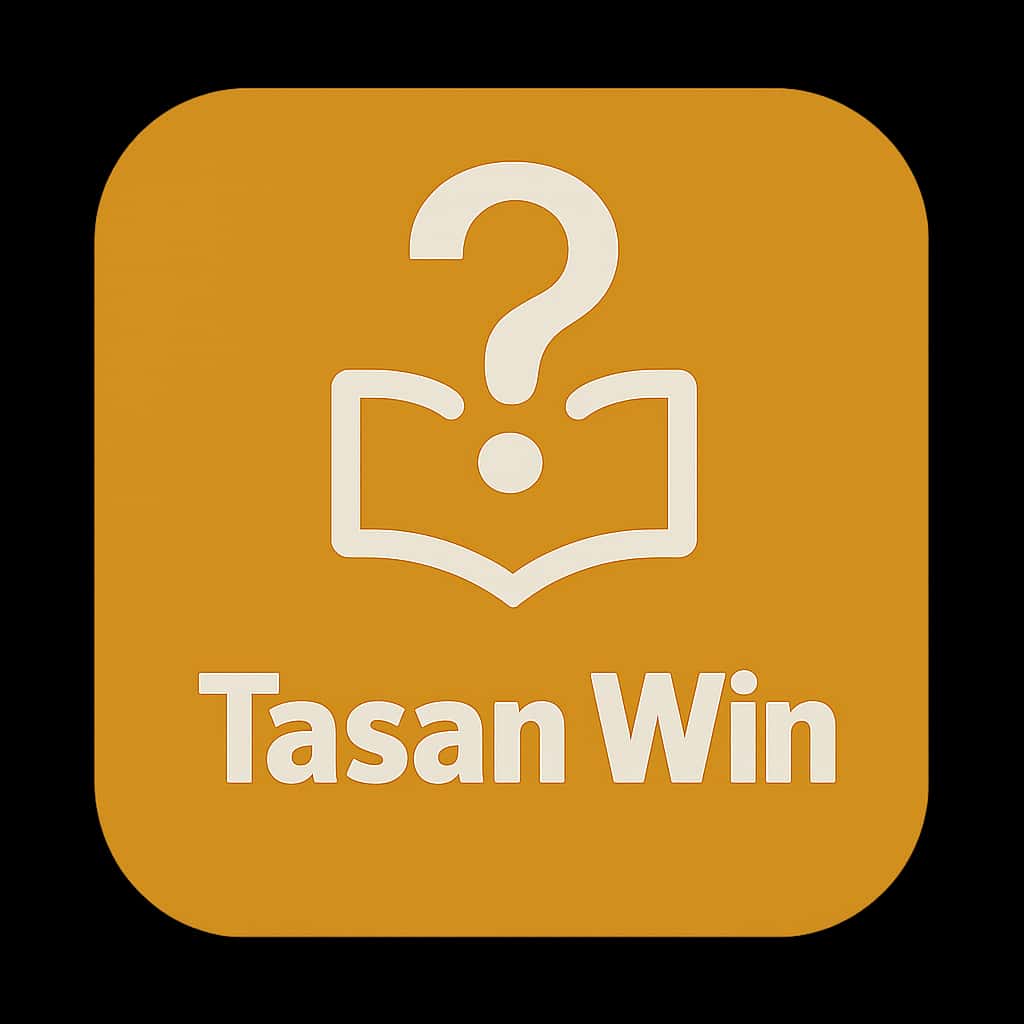 Icon representing the Tasan Win App with educational focus.